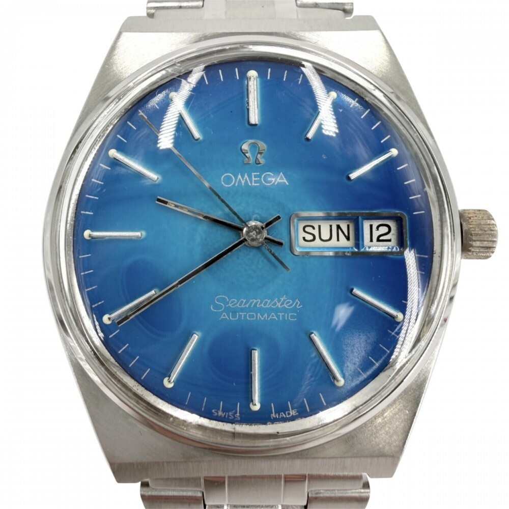 Omega Seamaster Cal. 1022 Day-Date Automatic Watch for Men, Blue Dial, OMEGA ...